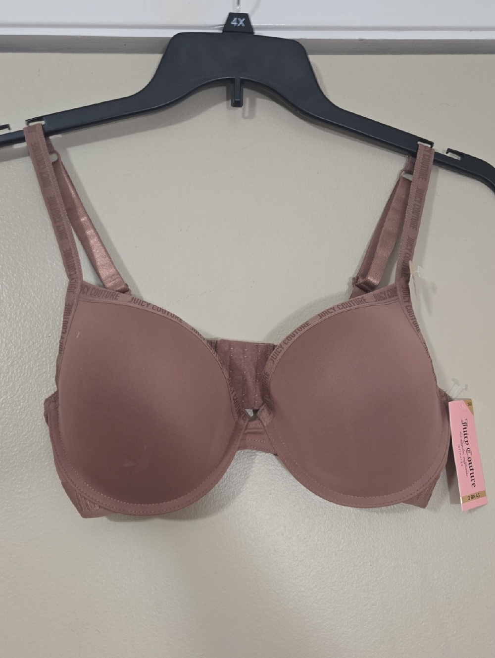 Juicy Couture Dusty Mauve Molded T-Shirt Bra Size 36D NWT